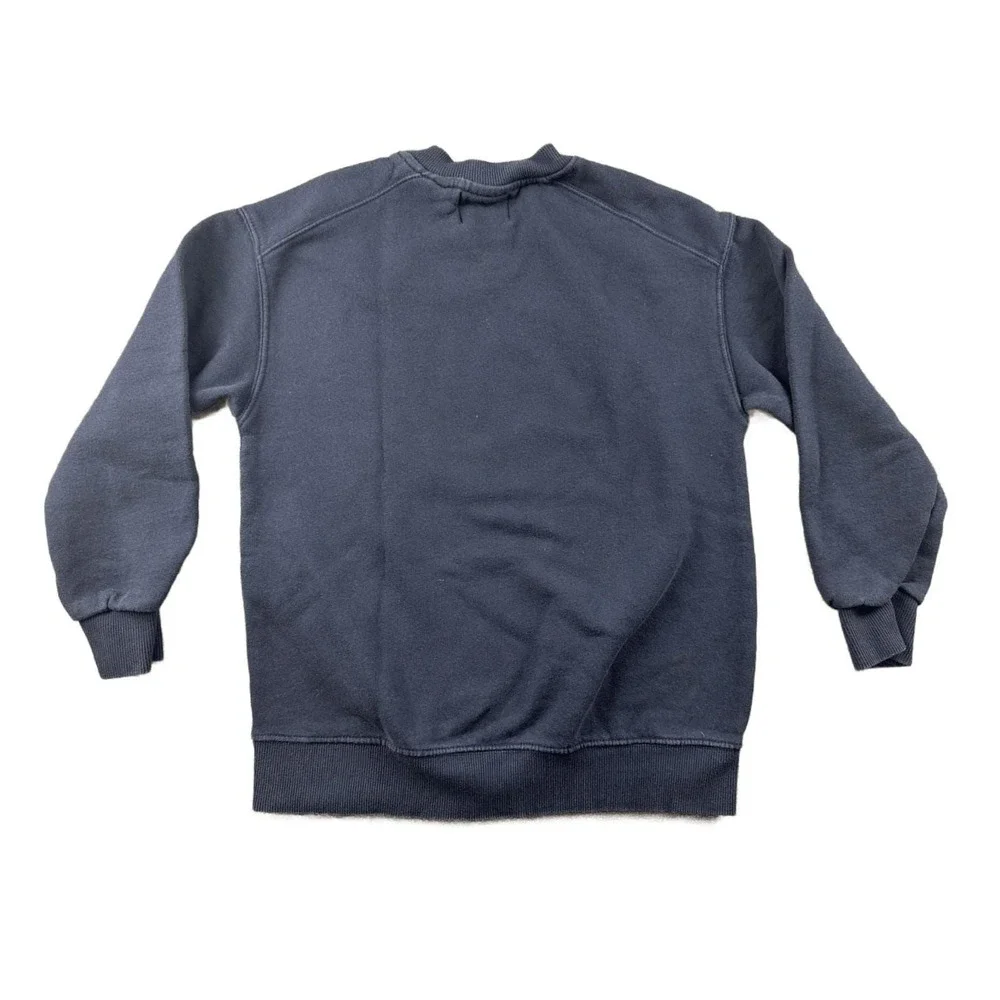 Vintage Zara Pac-Man Sweatshirt Boys 10‎ Blue Regular Graphic Cotton Blend Game